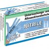 Упаковка перчаток для обследования NITRILE